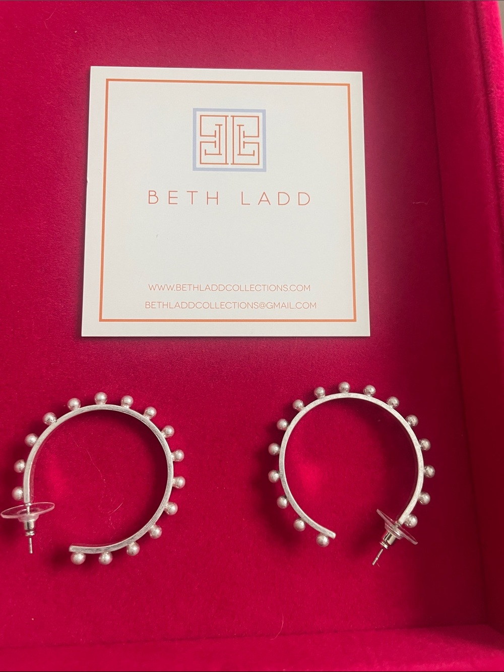 Silver Pearl Accent Hoop Earrings